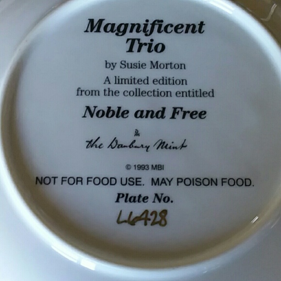 Magnificent Trio Danbury Mint plate #L6428 - Picture 2 of 3